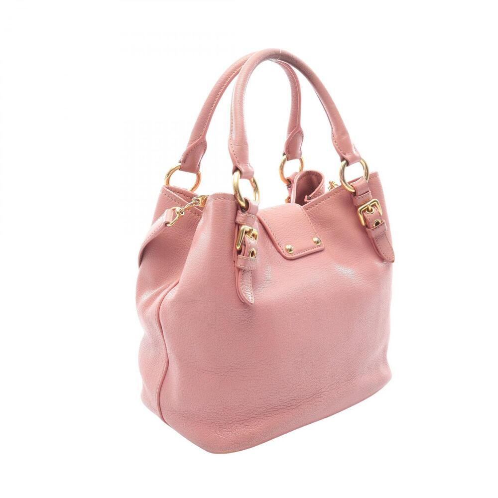 Miu Miu pink Madras Handbag leather Pink